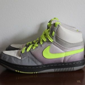 Nike Court Force High - Grey, Silver, Volt